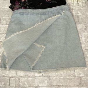 Minkpink Fringe Jean Mini Skirt 🎉HOST PICK🎉  **MINT CONDITION**